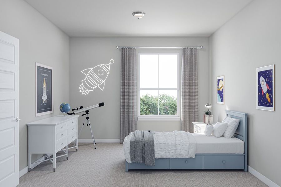 Representative furnished interior of a home built from the Sheldon by Tri Pointe Homes in Park Collection At Wolf Ranch, Georgetown (Image 20).