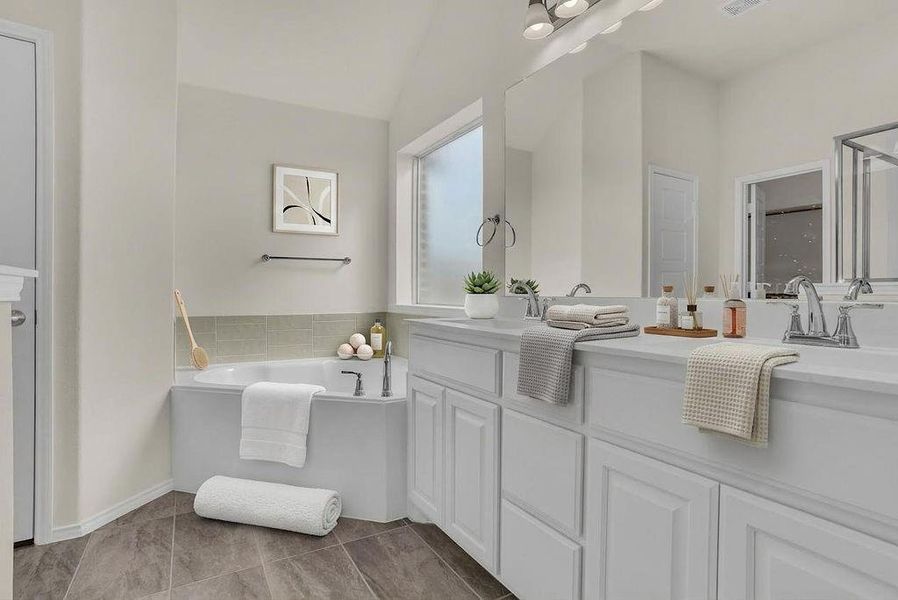 Furnished interior view inside a new home in Summer Crest, Fort Worth (Image 14).