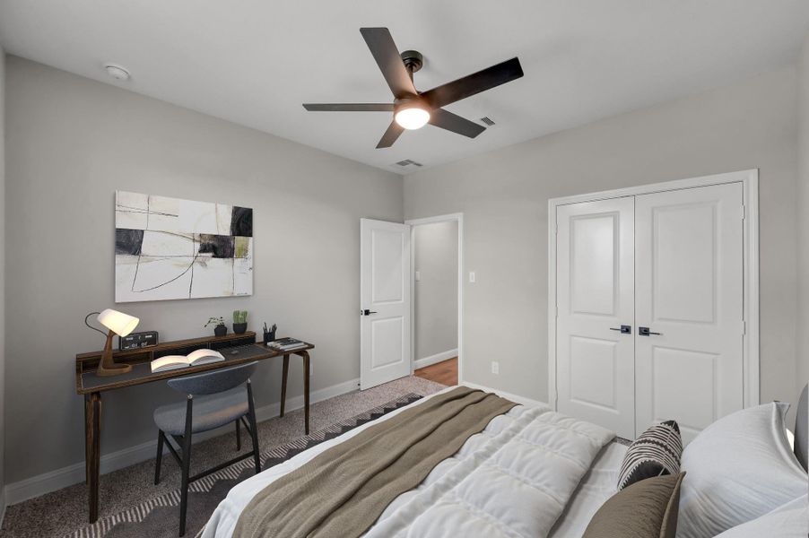 Furnished interior view inside a new home in Spring Branch Crossing, Conroe (Image 7).