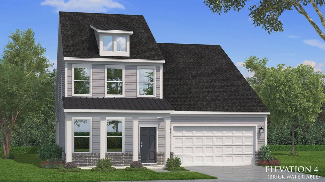 Representative exterior photo of a completed home built from the Ansley by DRB Homes in Weavers Pointe, Zebulon, NC (Image 15).