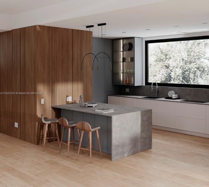 Furnished interior view inside a new home in , Fort Lauderdale (Image 4).