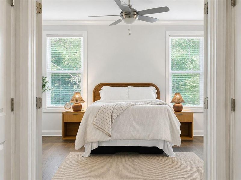Furnished interior view inside a new home in , Johns Creek (Image 35).