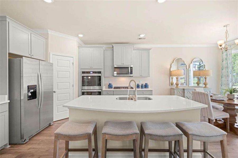 Furnished interior view inside a new home in Wildwood, Covington (Image 6). Furnished interior view inside a new home in Wildwood, Covington (Image 6).