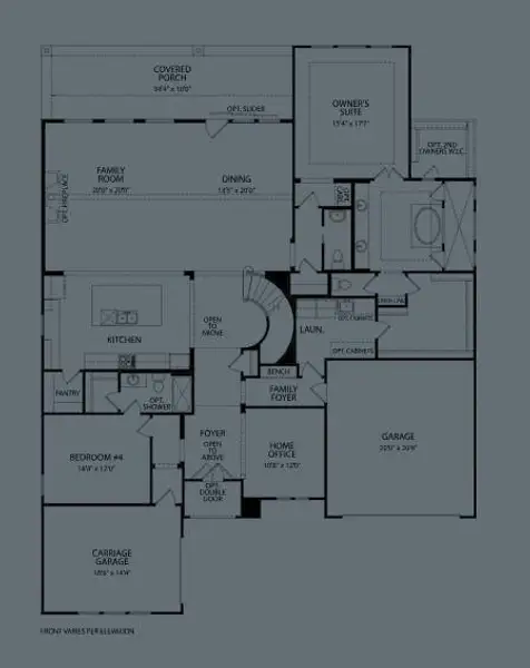 2D floor plan layout of this home in Wolf Ranch West Bend - 70', Georgetown, TX (Image 5). 2D floor plan layout of this home in Wolf Ranch West Bend - 70', Georgetown, TX (Image 5).