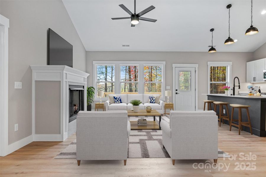 Furnished interior view inside a new home in , Horse Shoe (Image 13). Furnished interior view inside a new home in , Horse Shoe (Image 13).