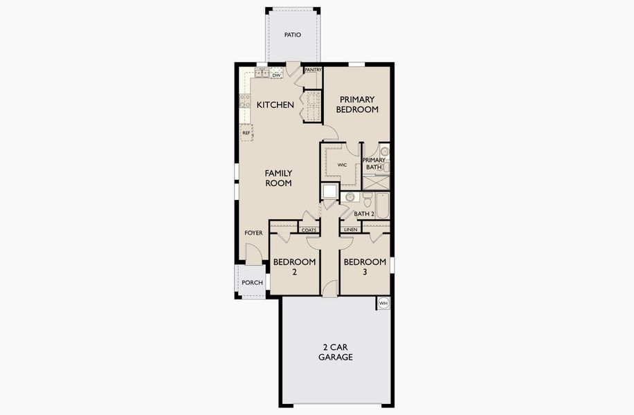 2D floor plan layout for the Atlantis by Starlight Homes in Pelham Square, Deland, FL (Image 2). 2D floor plan layout for the Atlantis by Starlight Homes in Pelham Square, Deland, FL (Image 2).