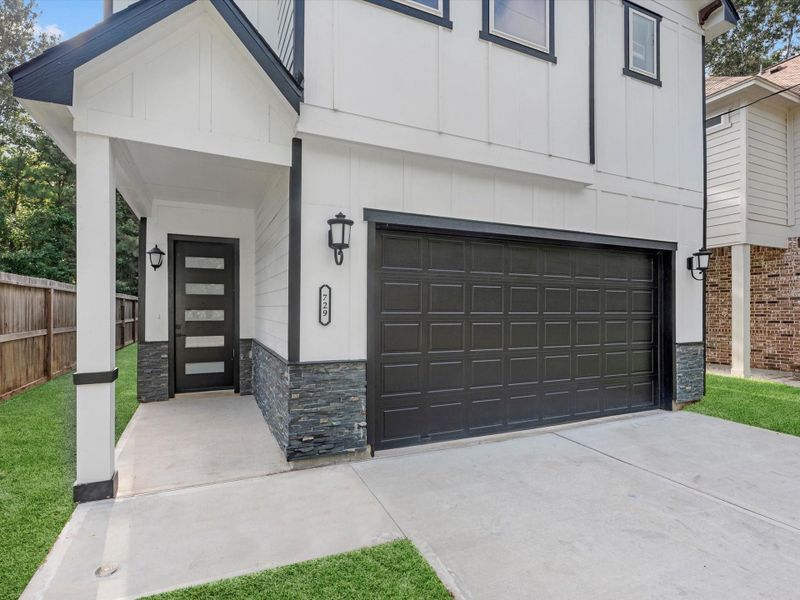 Exterior details and patio area of a home in , Houston (Image 2).