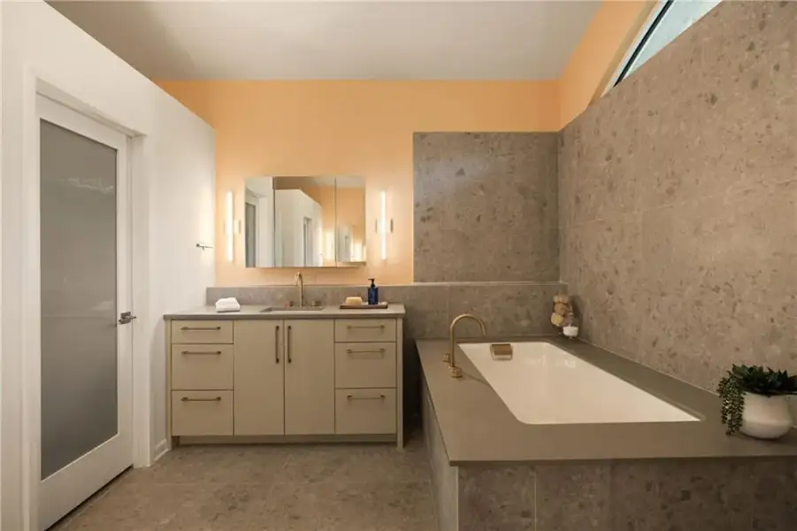 Furnished interior view inside a new home in , Atlanta (Image 52).