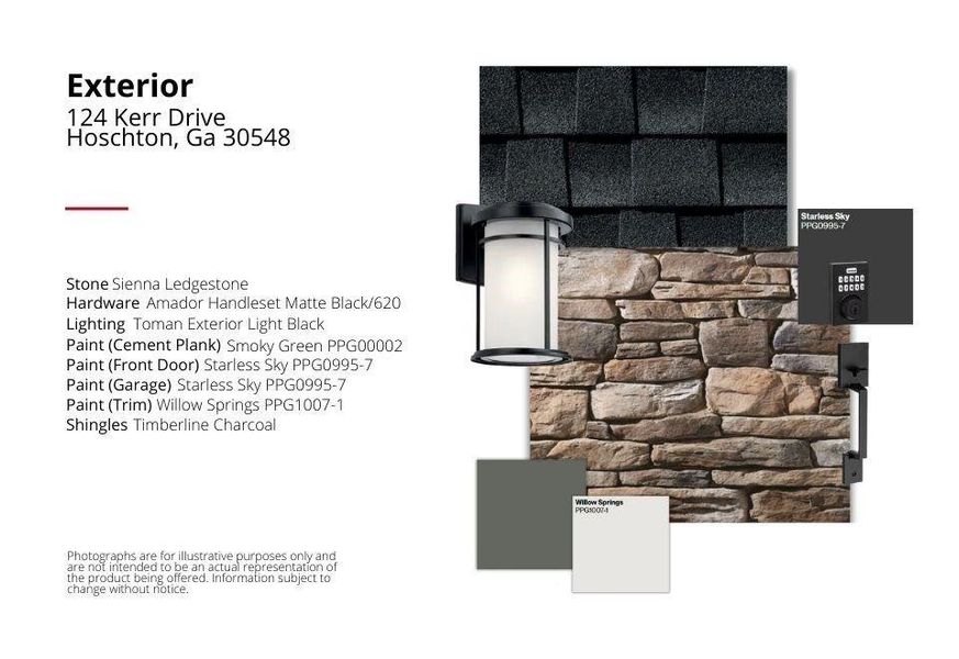 Sample of building materials used in homes in Twin Lakes, Hoschton (Image 3). Sample of building materials used in homes in Twin Lakes, Hoschton (Image 3).