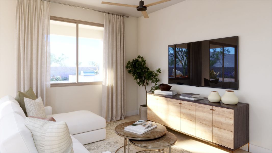 Great Room | Leo at Rialta | New Homes in Mesa, AZ by Landsea Homes