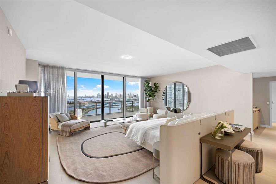 Furnished interior view inside a new home in Five Park, Miami Beach (Image 49). Furnished interior view inside a new home in Five Park, Miami Beach (Image 49).