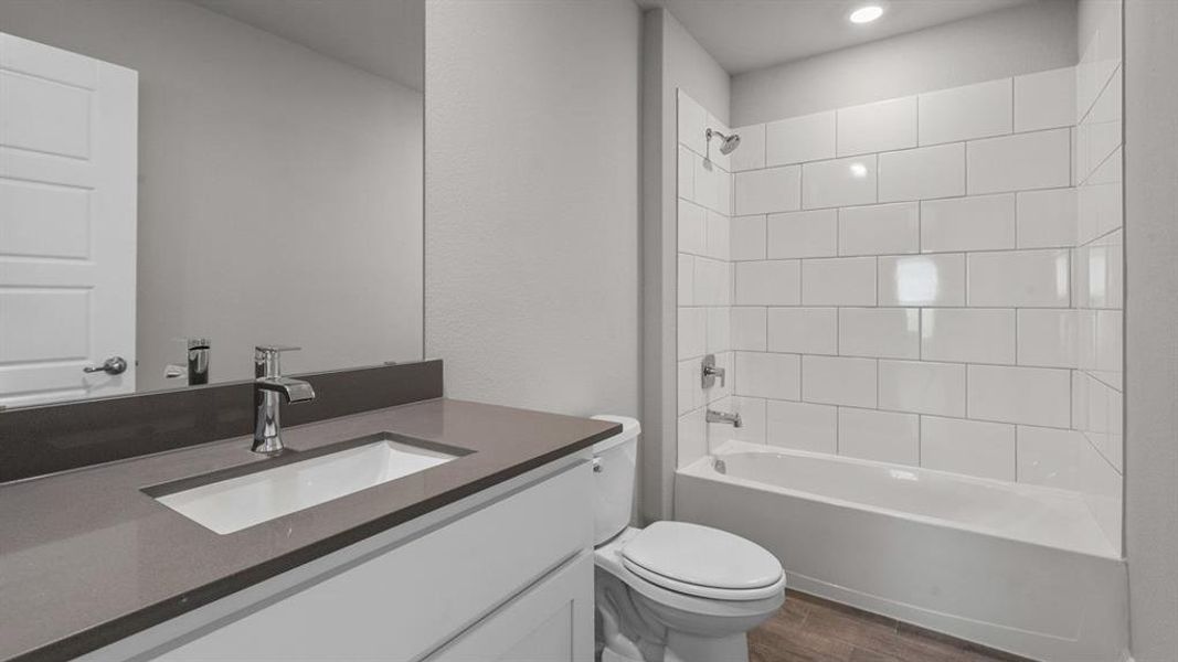 Furnished interior view inside a new home in Monarch at the Meadows, Denton (Image 17).