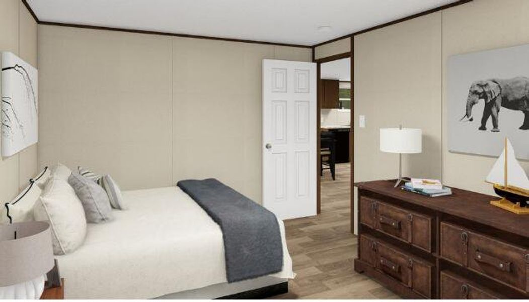 Furnished interior view inside a new home in , Cross (Image 6).