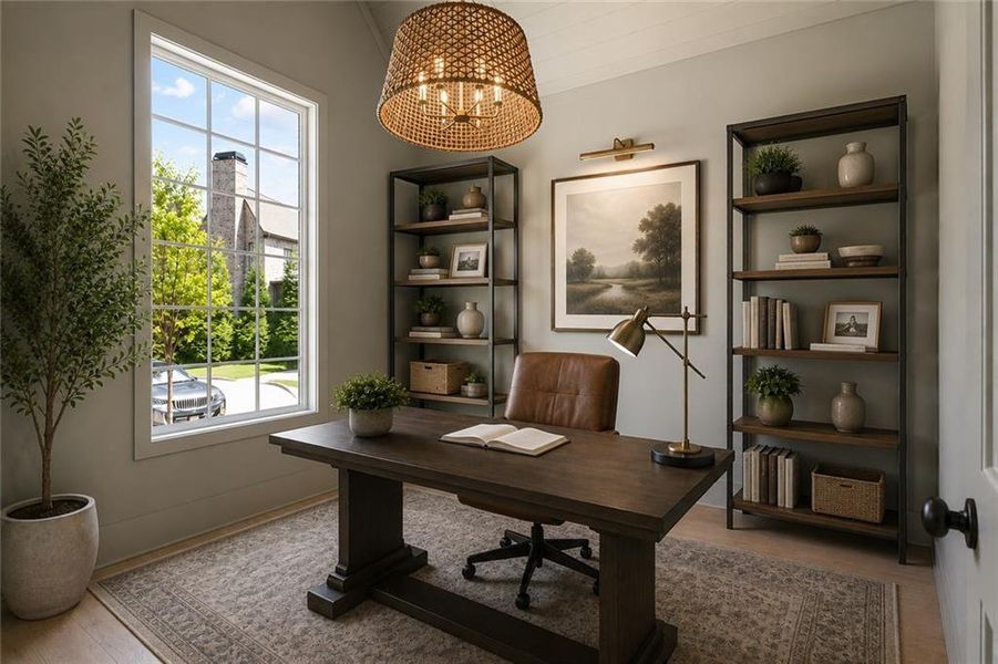Furnished interior view inside a new home in , Brookhaven (Image 18).