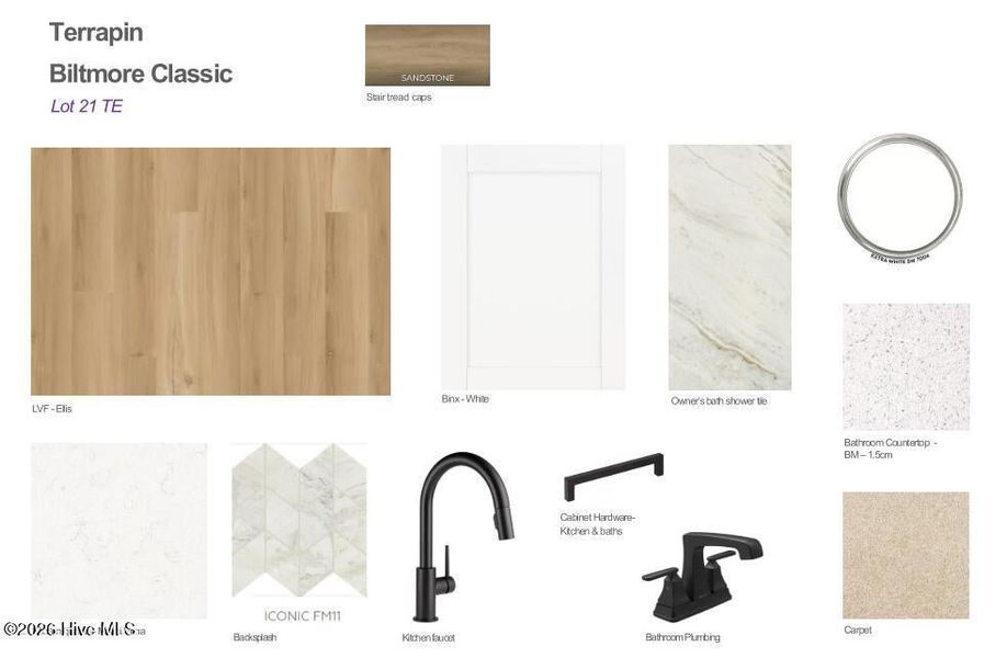 Sample of building materials used in homes in Terrapin, Leland (Image 15).