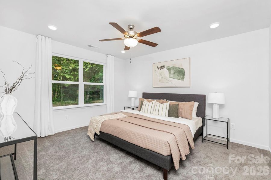 Furnished interior view inside a new home in , Hickory (Image 10).