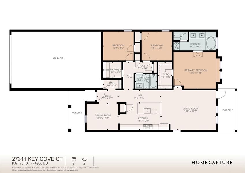 2D floor plan layout of this home in Sunterra: Premier Collection, Katy, TX (Image 4). 2D floor plan layout of this home in Sunterra: Premier Collection, Katy, TX (Image 4).