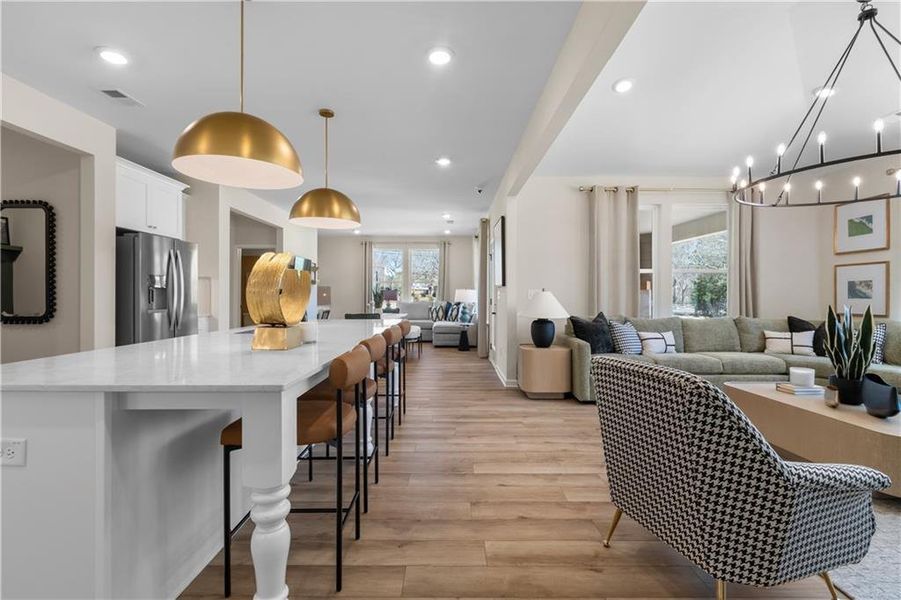 Furnished interior view inside a new home in Trinity Park, McDonough (Image 32).