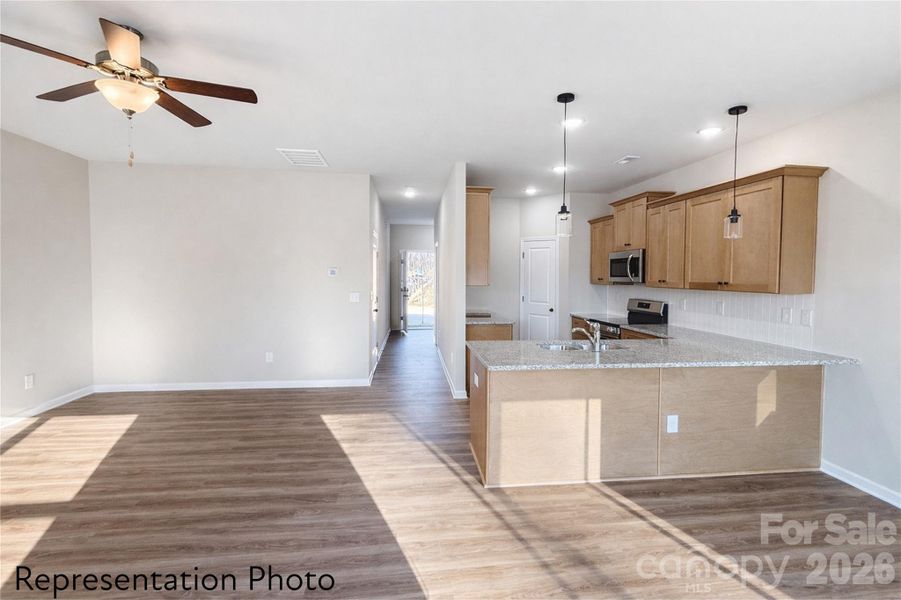 Furnished interior view inside a new home in , Charlotte (Image 7).