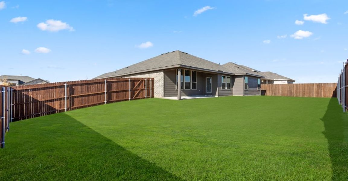 Representative exterior photo of a completed home built from the Hampton II by Impression Homes in Stone Eagle, Azle, TX (Image 25). Representative exterior photo of a completed home built from the Hampton II by Impression Homes in Stone Eagle, Azle, TX (Image 25).