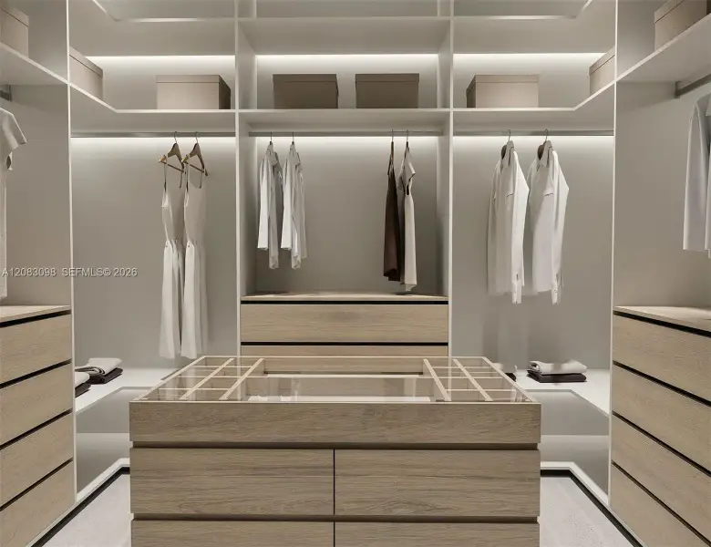 Furnished interior view inside a new home in , Miami Springs (Image 10).