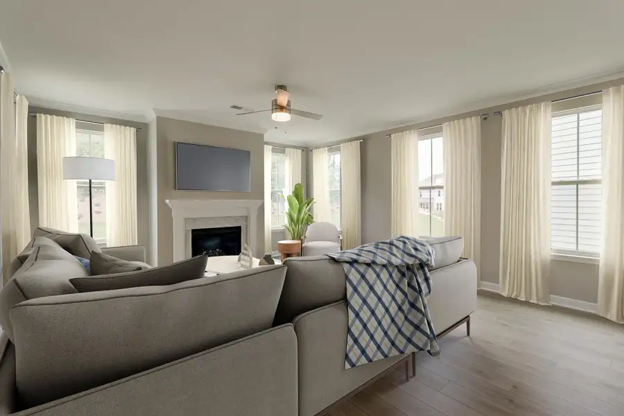 Representative furnished interior of a home built from the Saluda II - Vanguard Collection by Mungo Homes in Porter Ridge, Elgin (Image 5).