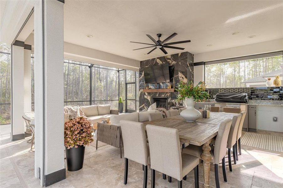 Furnished interior view inside a new home in , Port Orange (Image 76).