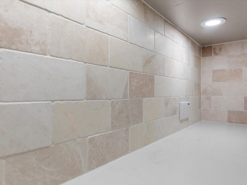 Beautiful modern backsplash. Beautiful modern backsplash.