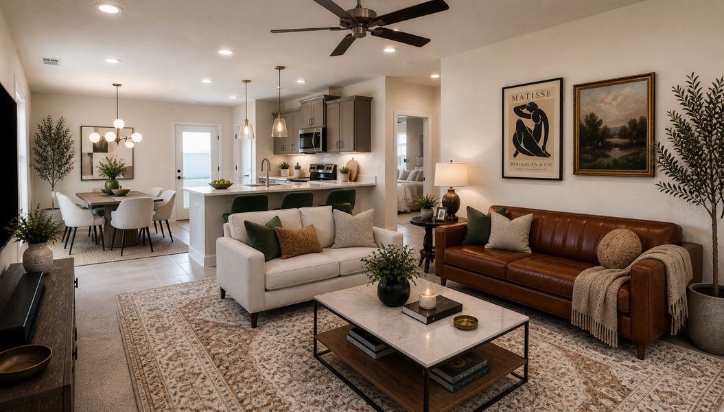 Furnished interior view inside a new home in Highland Hills, Hudson (Image 6).