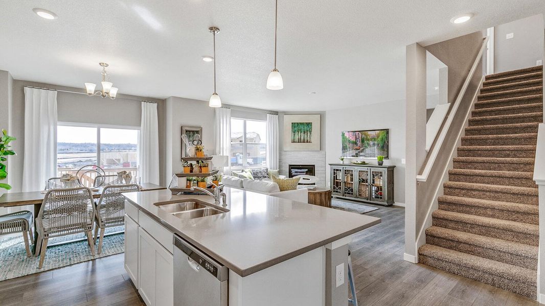 Furnished interior view inside a new home in Lakeside Canyon, Mead (Image 8).