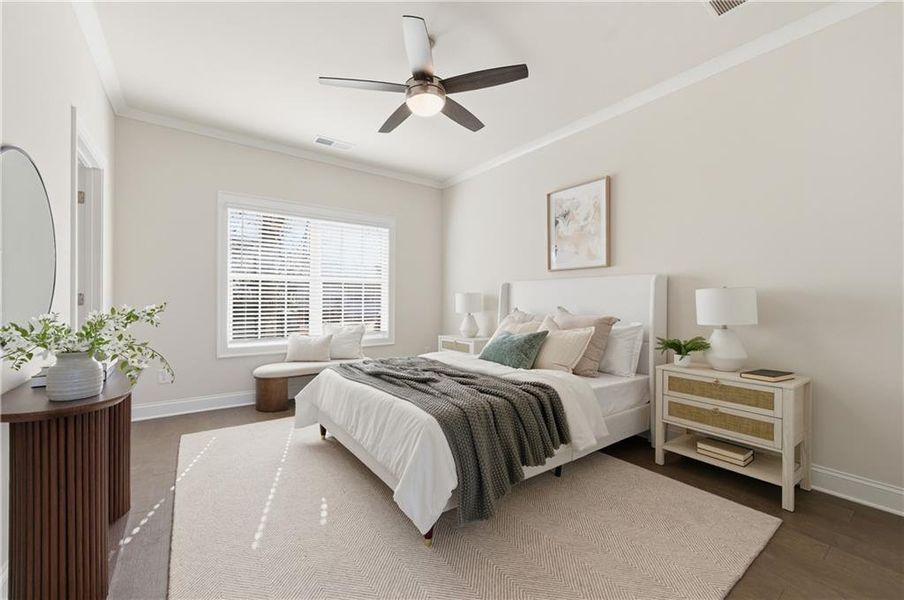 Furnished interior view inside a new home in , Marietta (Image 17). Furnished interior view inside a new home in , Marietta (Image 17).