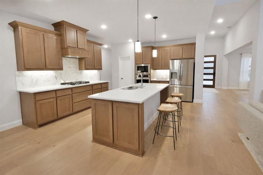 Furnished interior view inside a new home in Abe's Landing, Granbury (Image 26).
