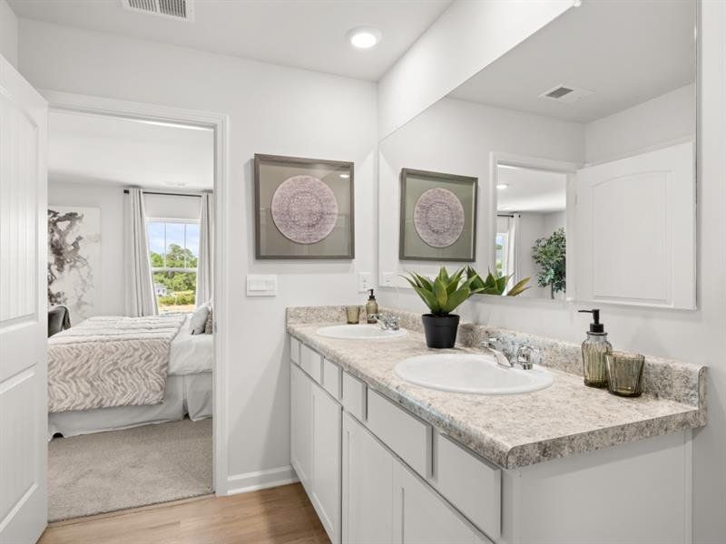 Furnished interior view inside a new home in Oakleigh Glen, Dallas (Image 25). Furnished interior view inside a new home in Oakleigh Glen, Dallas (Image 25).