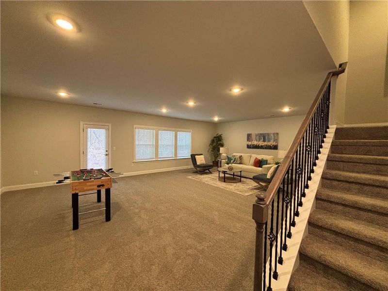 Furnished interior view inside a new home in Tuscany Hills, Douglasville (Image 4). Furnished interior view inside a new home in Tuscany Hills, Douglasville (Image 4).