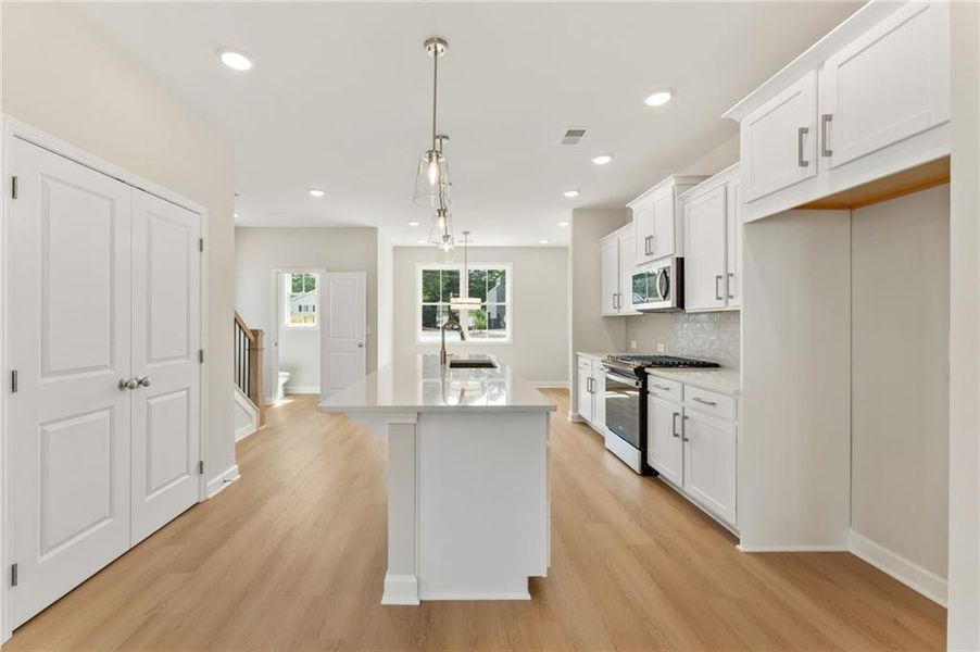 Furnished interior view inside a new home in East Park Village, Kennesaw (Image 4).