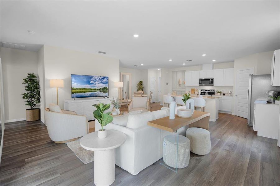 Furnished interior view inside a new home in Wind Meadows South, Bartow (Image 3).
