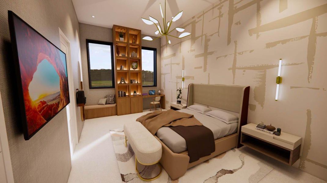 Furnished interior view inside a new home in , Dania Beach (Image 8).