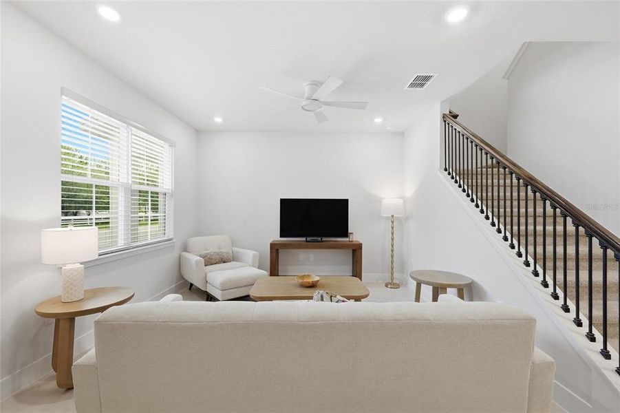 Furnished interior view inside a new home in , Harmony (Image 11). Furnished interior view inside a new home in , Harmony (Image 11).