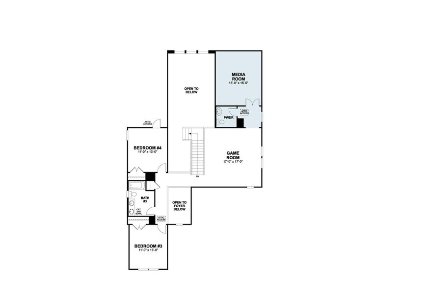 2D floor plan layout of this home in Edgewood, Leander, TX (Image 3). 2D floor plan layout of this home in Edgewood, Leander, TX (Image 3).