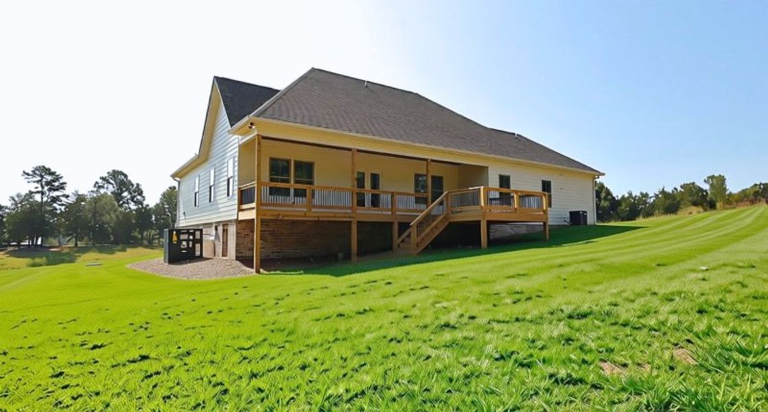 Exterior details and patio area of a home in Baker Road, Birchwood (Image 31).