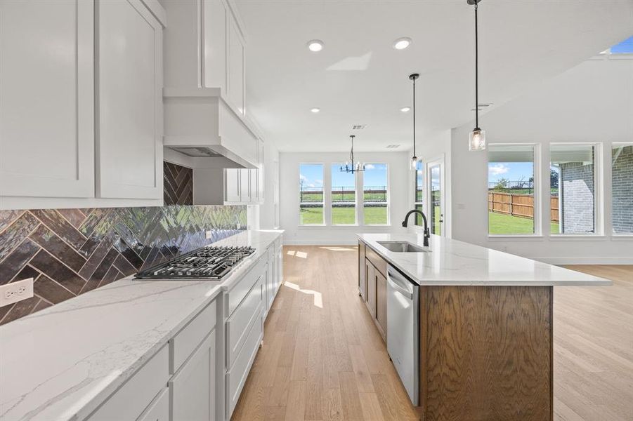Furnished interior view inside a new home in Chatham Reserve, Providence Village (Image 9).