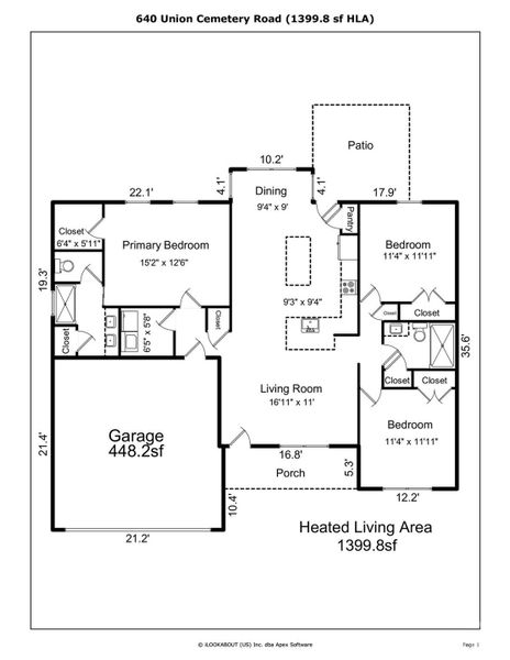 2D floor plan layout of this home in , Concord, NC (Image 5).