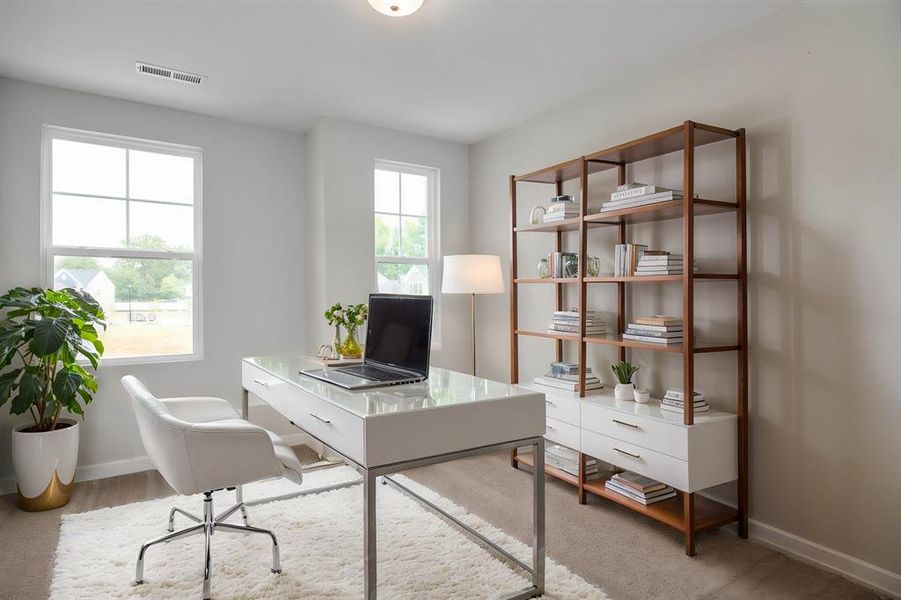 Furnished interior view inside a new home in Lake Park Villas, Wylie (Image 13).