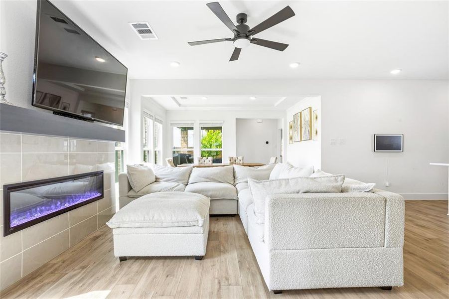 Furnished interior view inside a new home in The Villages of Hurricane Creek, Anna (Image 30).