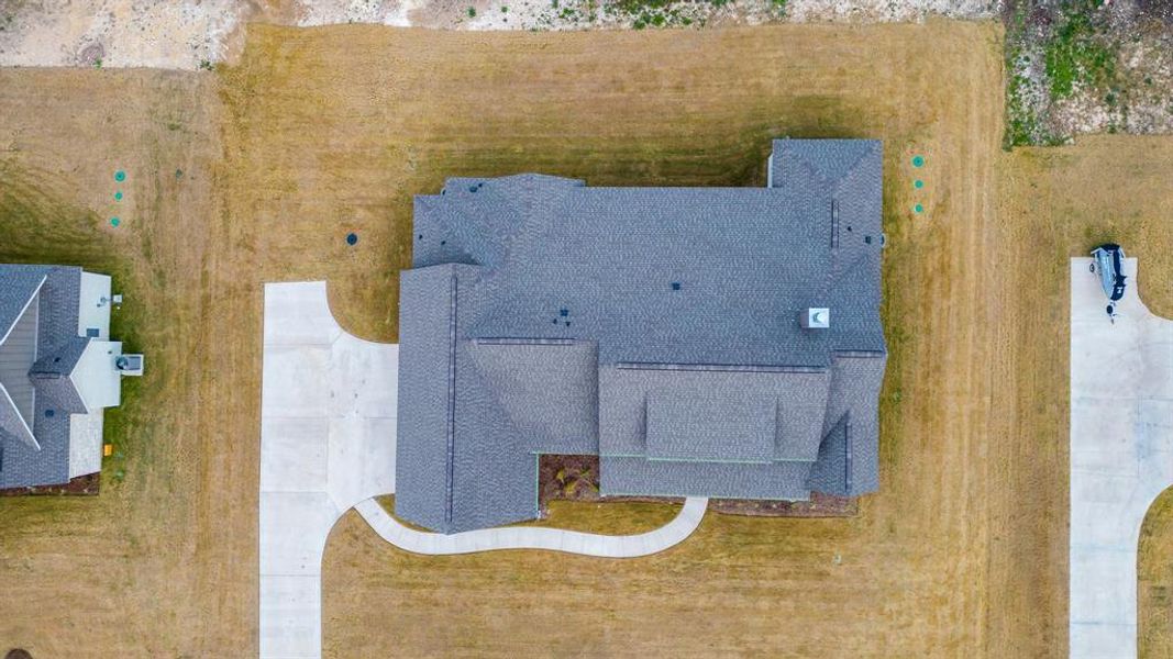 Birds eye view of property