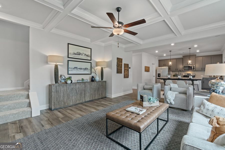 Furnished interior view inside a new home in Ponderosa Farms Manor, Gainesville (Image 10).