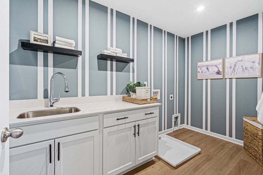 Representative furnished interior of a home built from the The Hickory A by Davidson Homes LLC in Wehunt Meadows, Hoschton (Image 19).