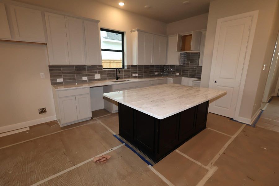 In-progress construction of a new home in Sienna - Landmark Row Collection, Missouri City, TX (Image 11).
