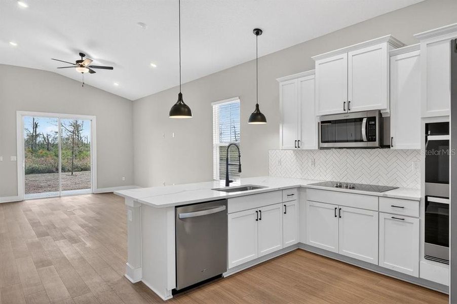 Furnished interior view inside a new home in Stables at Cary Forest, Bryceville (Image 6).