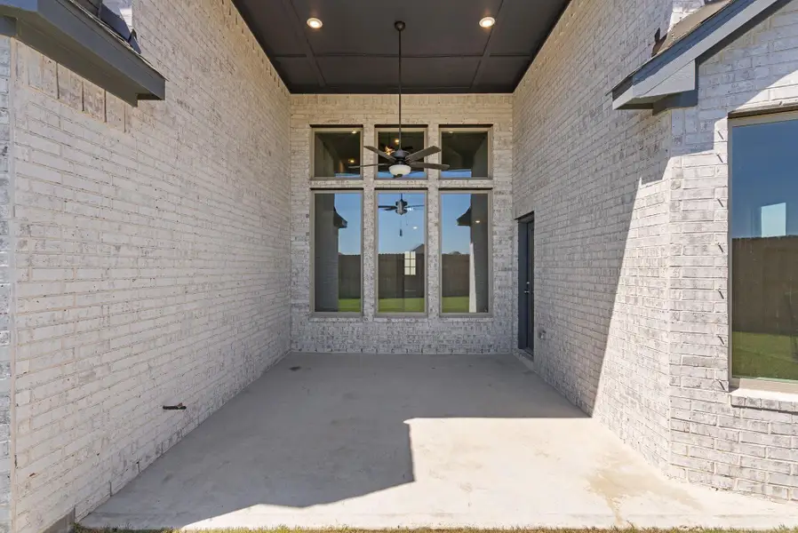 Exterior details and patio area of a home in Valencia, Manvel (Image 25). Exterior details and patio area of a home in Valencia, Manvel (Image 25).